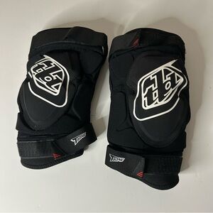 Troy Lee Designs T-Bone Black Moto Riding Knee Pads XS